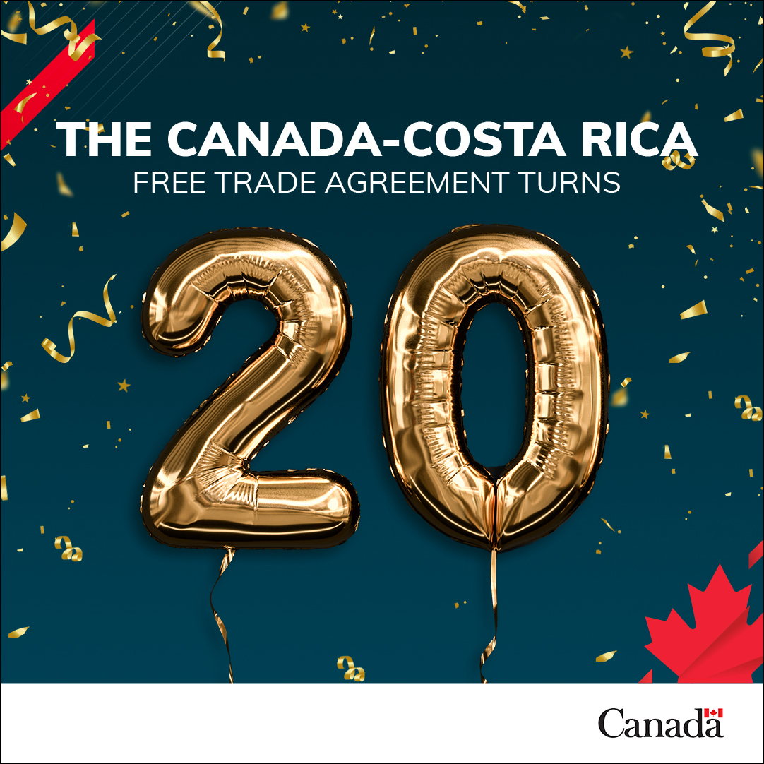 The Canada–Costa Rica Free Trade Agreement turns 20