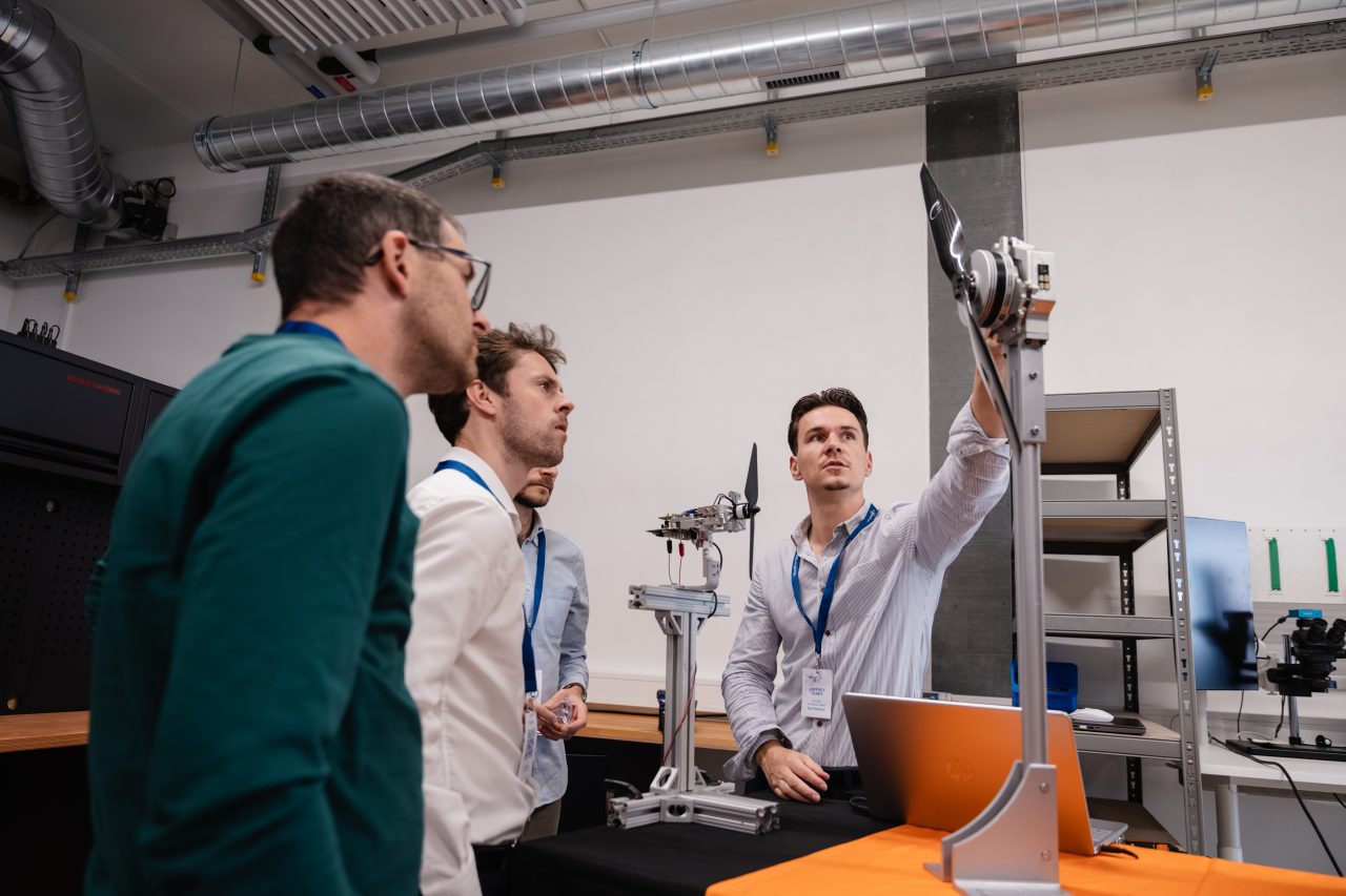 The Tyto team giving a product demonstration.