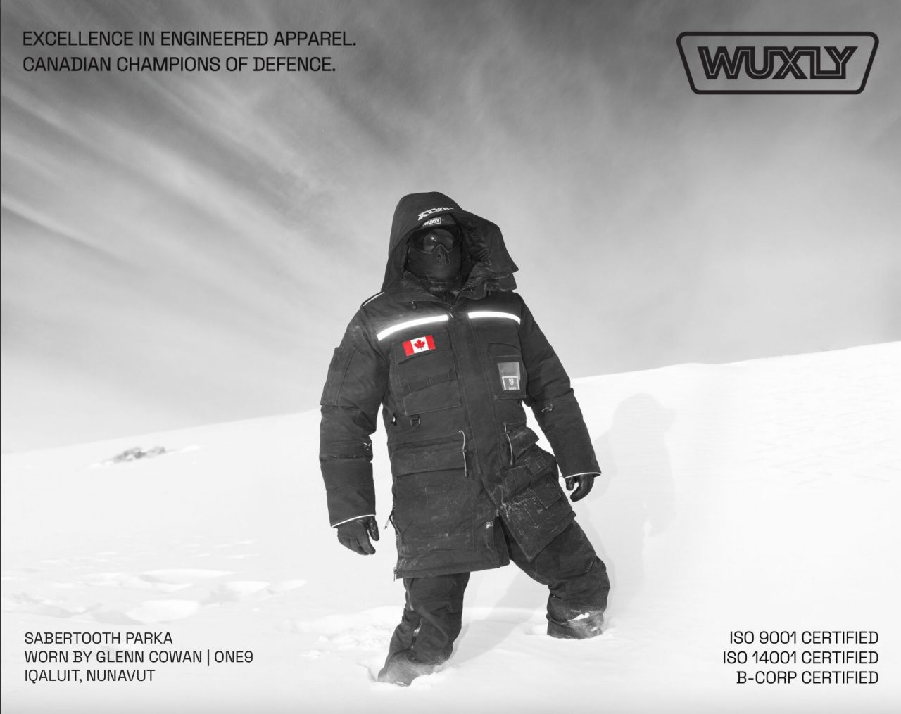 Wuxly tactical cold weather “Sabertooth” parka. 