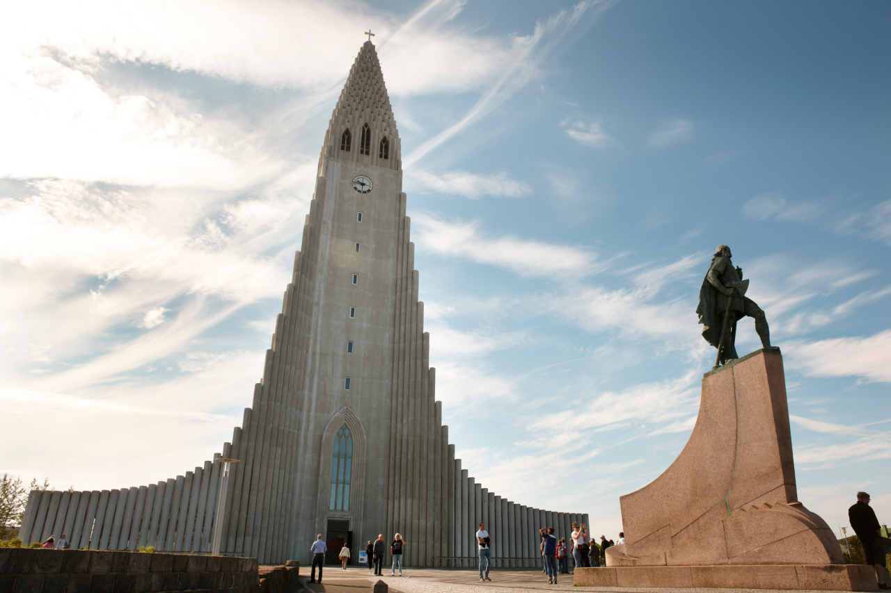 The Leif Erikson statue in Reykjavík.